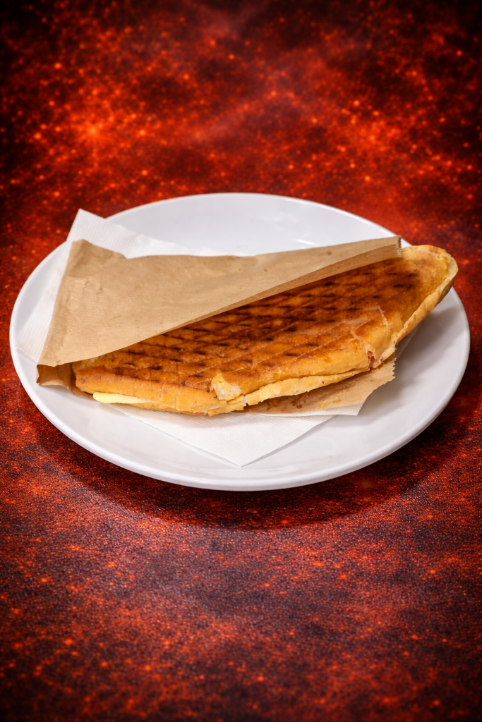 Yarım ekmek kaşarlı tost 